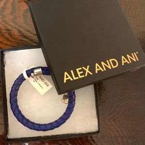 Blue Braided Leather wrap !! Simple and stylish